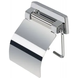 Geesa porte-rouleau + couvercle standard - chromé