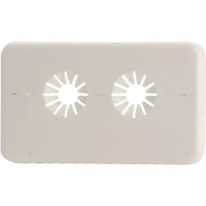 Giacomini rosace de finition double 12 - 18 mm blanche 50 mm