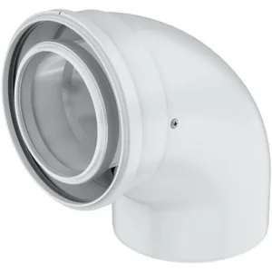 Ubbink rolux coude concentrique 90° 110 / 160 métal / pp