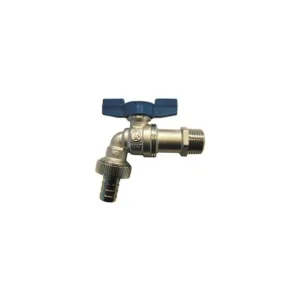 Giacomini robinet double service + manette papillon bleu 1/2 "