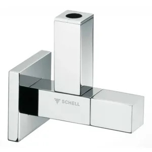 Schell robinet d'équerre design quad - chromé