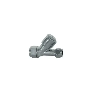 Schell robinet d'arrêt droit 2x serrage 15 - 10 mm - chromé