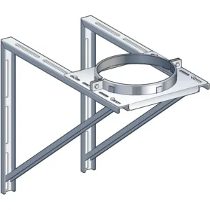 Poujoulat support mural therminox 130 mm inox