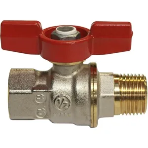 Giacomini robinet à bille avec manette papillon dado 4/4 " MF