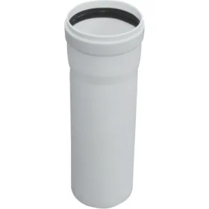 Poujoulat rallonge Dualis 80 mm l500 PP blanc