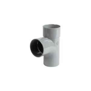 Nicoll pvc t réduction 90° 80 - 40 mm gris