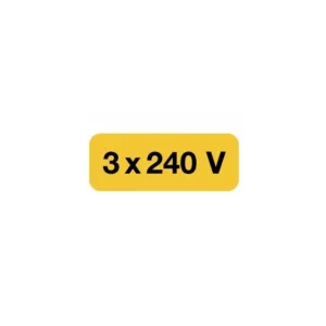 Autocollant 3 x 240 v