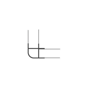Profil plinthe équerre dedecker studio h150 blanc (4 pièces)