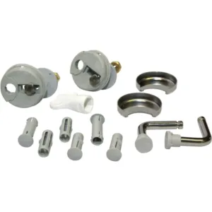 Pressalit set charnières t2 ancien inox