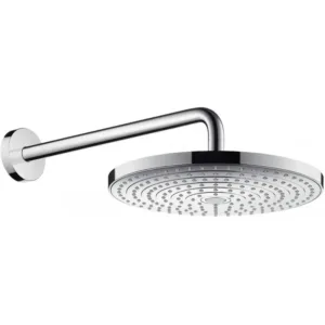 Hansgrohe douche de tête raindance select s240 2 jet + bras 39cm mural blanc - chrome