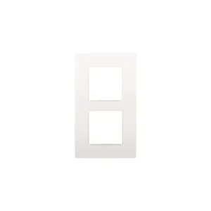 Niko plaque de recouvrement double vertical blanc