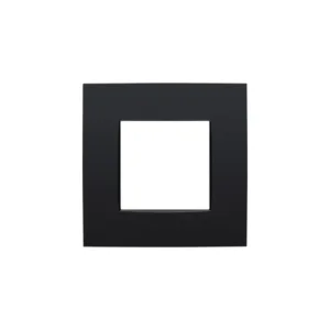 Niko plaque de recouvrement simple noir mat intens