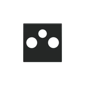 Niko enjoliveur pour coax tv + satellite noir