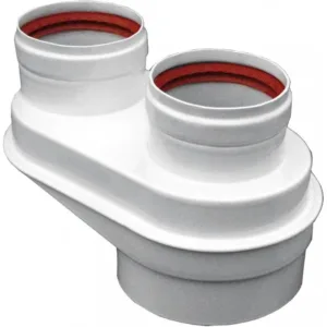 Bosch Adaptateur en PP Ø80/125 vers 2x D80