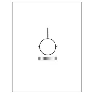 Collier de fixation ø 80 inox