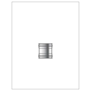 Elément double femelle ø 80 inox