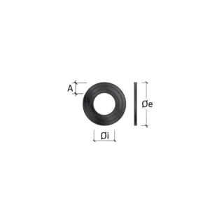 Rosace silicone ø 80 noir
