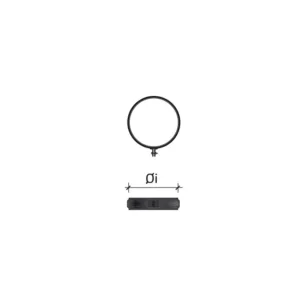 Jonction collet ø 80 inox noir