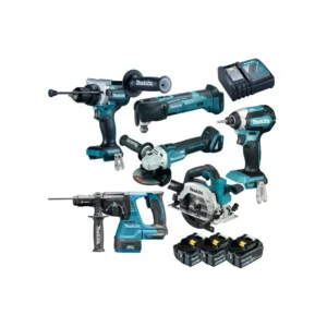Makita kit de 6 machines + 3 batteries