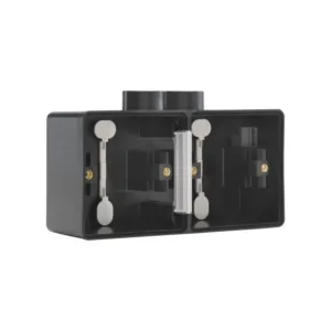 Niko hydro boite double horizontale Saillie 2 entrées noir