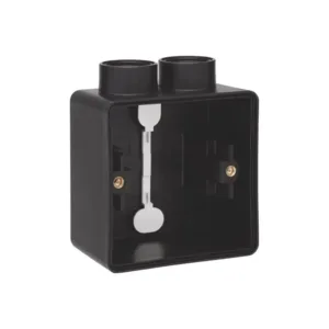 Niko hydro boite simple saillie 2 entrée noir