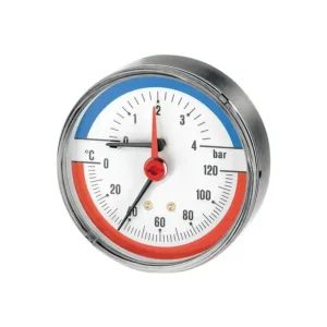 Watts thermomètre - manomètre Axial 120 °C - 4 bar 1/2
