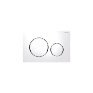 Geberit sigma 20 blanc / - chromé brillant / blanc