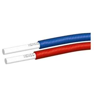 Henco aluminium pex tube d'aluminium plus gaine Ri x c 26 x 3 de longueur 50m bleu par mètre