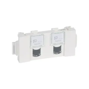 Legrand Prise Mosaic utp 2xRJ45 catégorie 5e - blanc