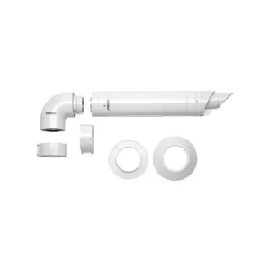 Vaillant kit ventouse coudé sortie murale 1m