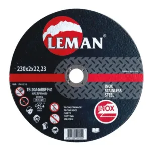 Leman disque tronçonnage inox ø 115 x 1 x 22.23