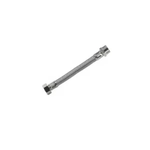 flexible inox 3/8 " mâle - 1/2 " femelle longueur 30 cm