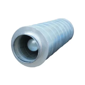 Ventilation galvanisé silencieux circulaire ø 125 mm L - 90