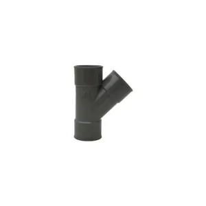 pvc té 75 mm 45° FF
