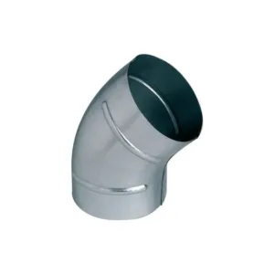 Coude de ventilation galvanisé 45° ø160