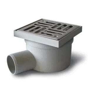 Nicoll siphon de sol inox 150 x 150 ø 50