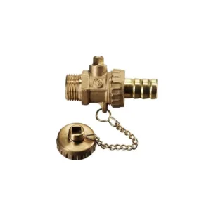 Robinet à vidange avec bouchon 1/2 m - 3/4 m