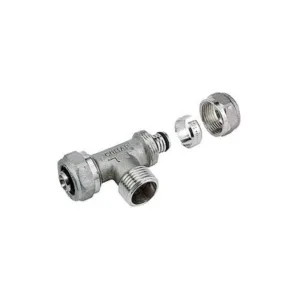 Pex bicône té réduit 16 x 3/4 M x 16