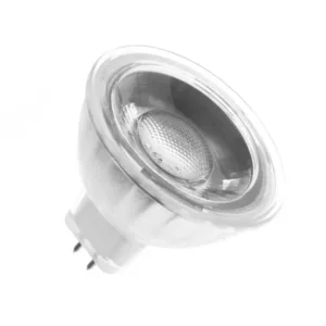 Ampoule led gu5.3 mr16 cob cristal 12v 45º 5w,température de couleur blanc chaud 3000k