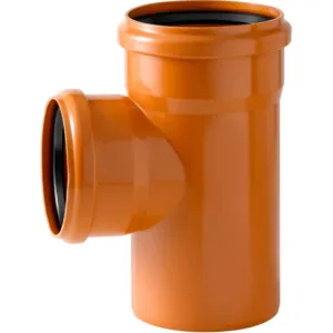 Eupen té de réduction pvc 90° égout 160 - 110 - 160 mm rouge / brun