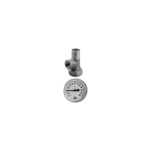Giacomini té collecteur laiton 18aa - 18 mm + thermomètre 3/8 "