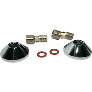 Kludi raccord - s avec rosace 3/4 " - 1/2 " - chrome