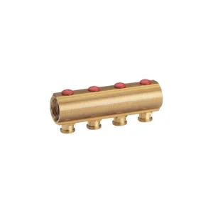 Giacomini collecteur + vanne de réglage 4/4 " FF + mamelon 2 x 18AA