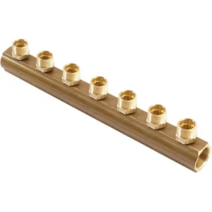 General Fittings collecteur avec raccordements eurocône chauffage central 4/4 " FF 7 x 3/4 EK