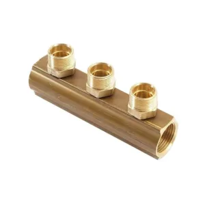 General Fittings collecteur avec raccordements eurocône chauffage central 4/4 " FF 3 x 3/4 EK