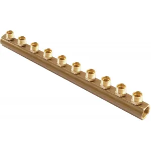 General Fittings collecteur avec raccordements eurocône chauffage central 4/4 " FF 10 x 3/4 EK
