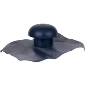 Nicoll cheminée d'aération pvc + solin + moustiquaire couleur ardoise ø 100 mm
