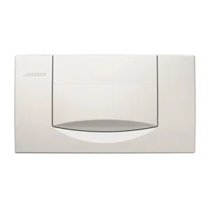 Geberit plaque de commande 1 touche jazzline blanc