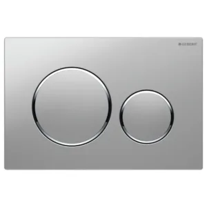 Geberit plaque de commande sigma 20 2 touches - chrome brillant