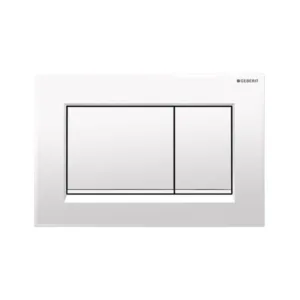Geberit plaque de commande sigma 30 2 - touch blanc mat - blanc